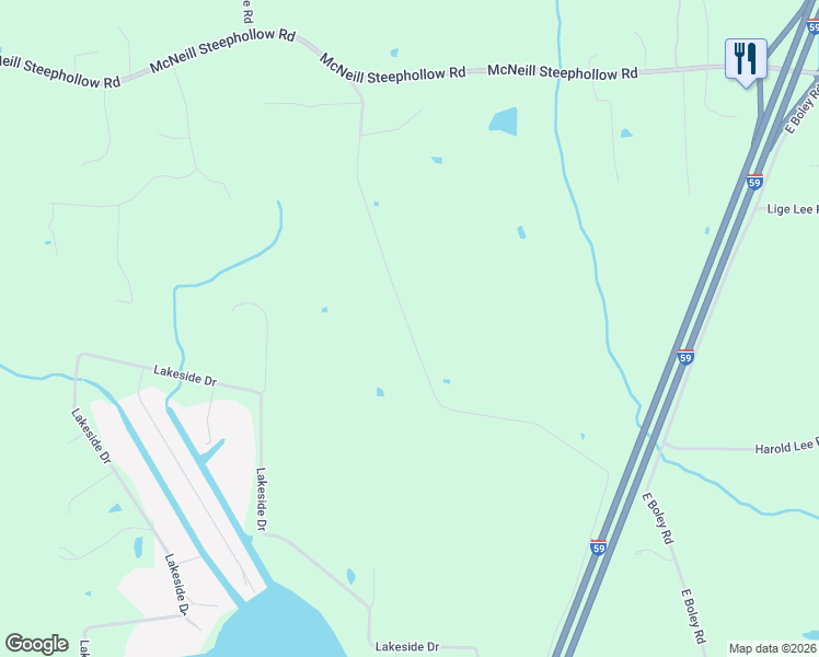 map of restaurants, bars, coffee shops, grocery stores, and more near 146 Baucum Road in Carriere