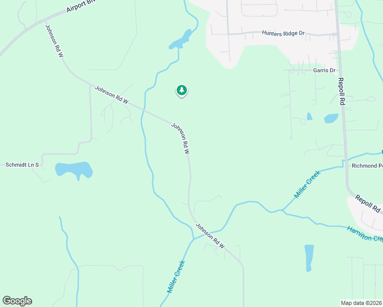 map of restaurants, bars, coffee shops, grocery stores, and more near 2521 Johnson Road West in Mobile