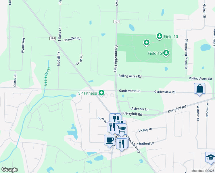 map of restaurants, bars, coffee shops, grocery stores, and more near 3380 Tunnel Rd in Pace