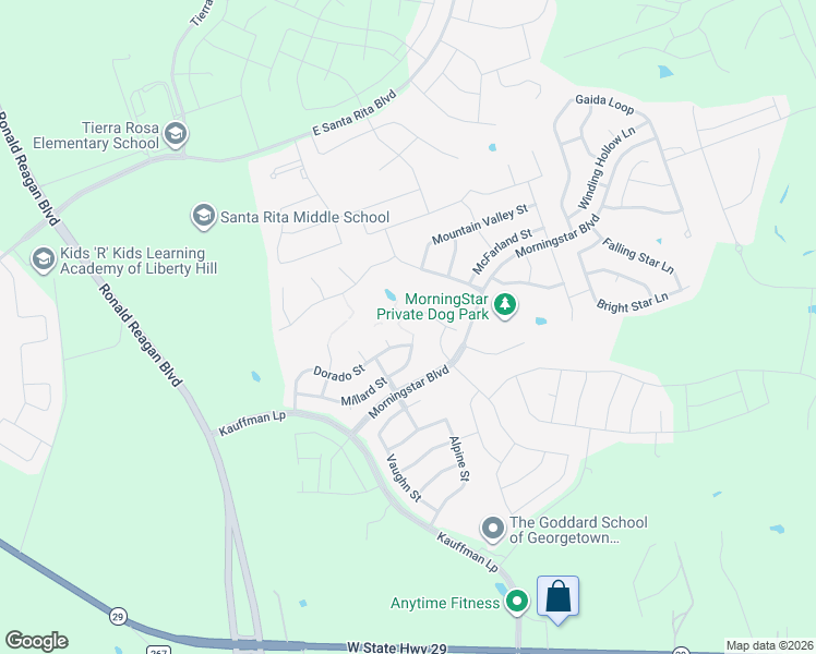 map of restaurants, bars, coffee shops, grocery stores, and more near 509 Millard Street in Georgetown
