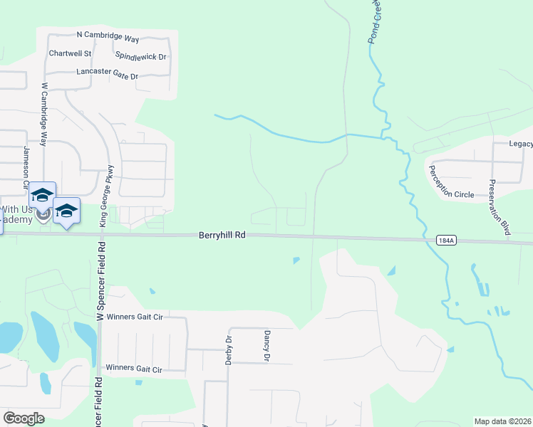 map of restaurants, bars, coffee shops, grocery stores, and more near 5887 Grayton Park Lane in Pace