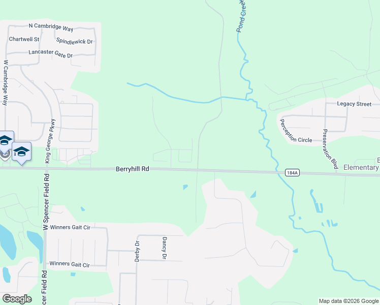 map of restaurants, bars, coffee shops, grocery stores, and more near 4380 Berryhill Rd in Milton
