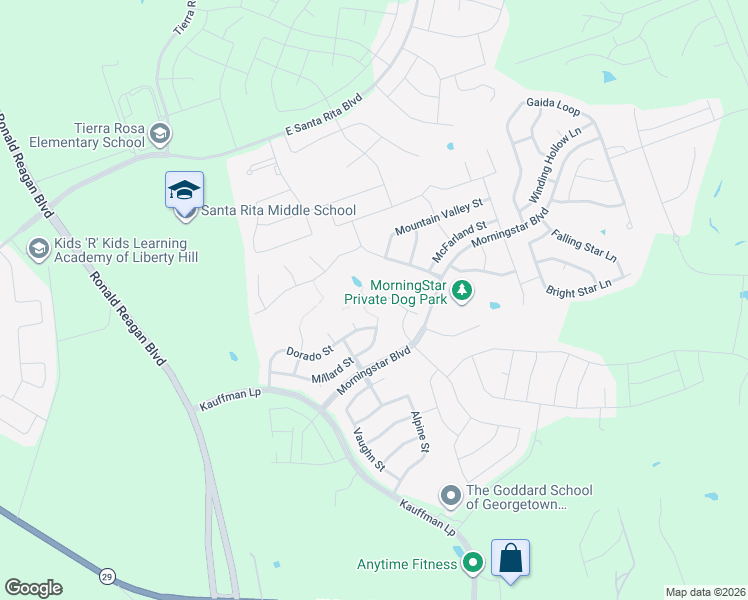 map of restaurants, bars, coffee shops, grocery stores, and more near 509 Millard Street in Georgetown