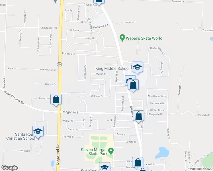 map of restaurants, bars, coffee shops, grocery stores, and more near 5890 Independence Drive in Milton