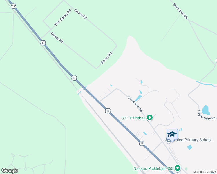 map of restaurants, bars, coffee shops, grocery stores, and more near 1233 Susi Lane in Yulee