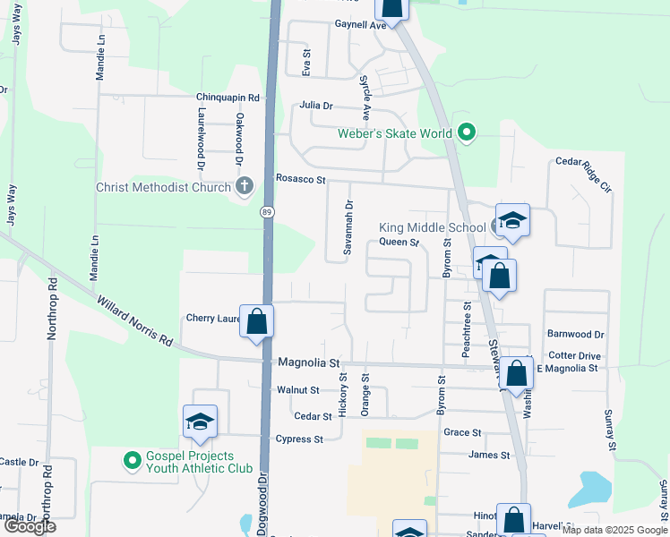 map of restaurants, bars, coffee shops, grocery stores, and more near 5988 Savannah Drive in Milton