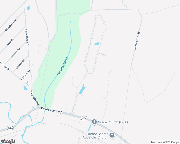 map of restaurants, bars, coffee shops, grocery stores, and more near 86512 Worthington Drive in Yulee