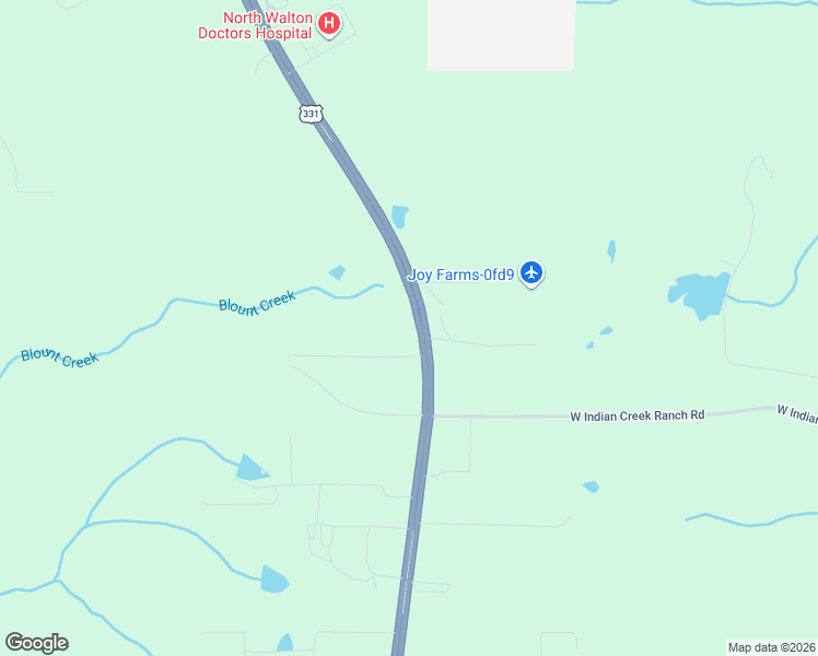 map of restaurants, bars, coffee shops, grocery stores, and more near 114 Poelkings Drive in DeFuniak Springs