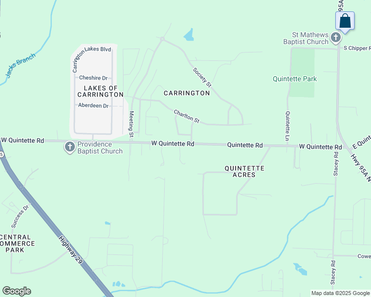 map of restaurants, bars, coffee shops, grocery stores, and more near 507 West Quintette Road in Escambia County