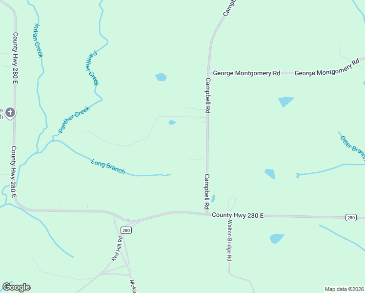 map of restaurants, bars, coffee shops, grocery stores, and more near 343 Campbell Road in DeFuniak Springs