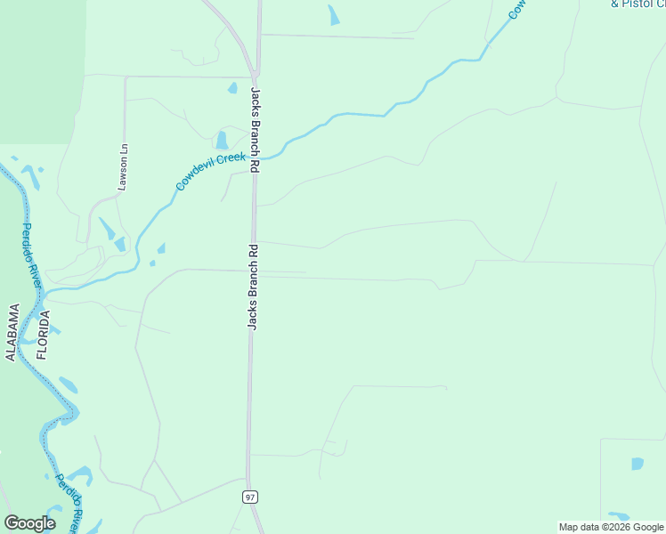 map of restaurants, bars, coffee shops, grocery stores, and more near 1700 Jacks Branch Road in Escambia County