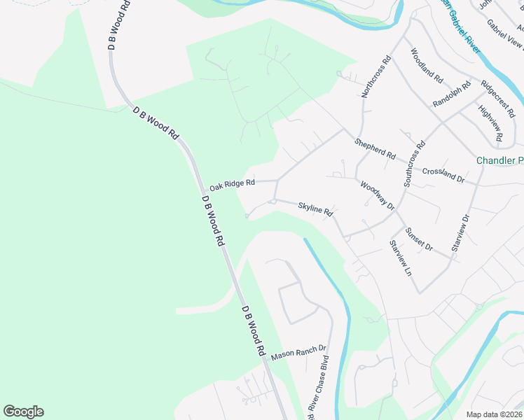 map of restaurants, bars, coffee shops, grocery stores, and more near 404 Skyline Road in Georgetown