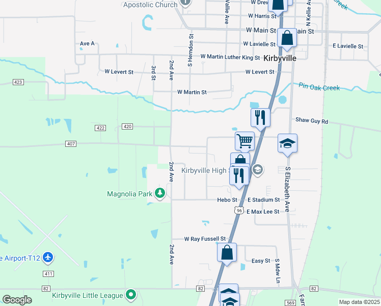 West Lester Hawthorne Street, Kirbyville TX Walk Score