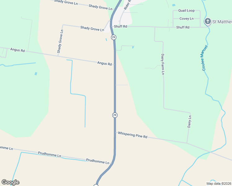 map of restaurants, bars, coffee shops, grocery stores, and more near 2307 South Chataignier Road in Ville Platte
