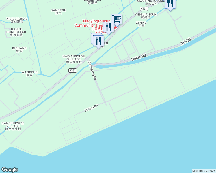 map of restaurants, bars, coffee shops, grocery stores, and more near 1 Shang Gang Lu in Jia Xing Shi