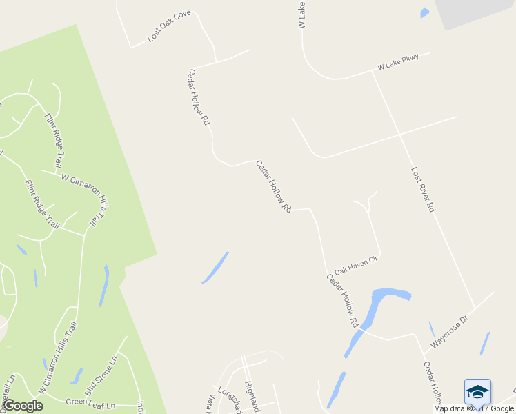 map of restaurants, bars, coffee shops, grocery stores, and more near 2855 Cedar Hollow Road in Georgetown