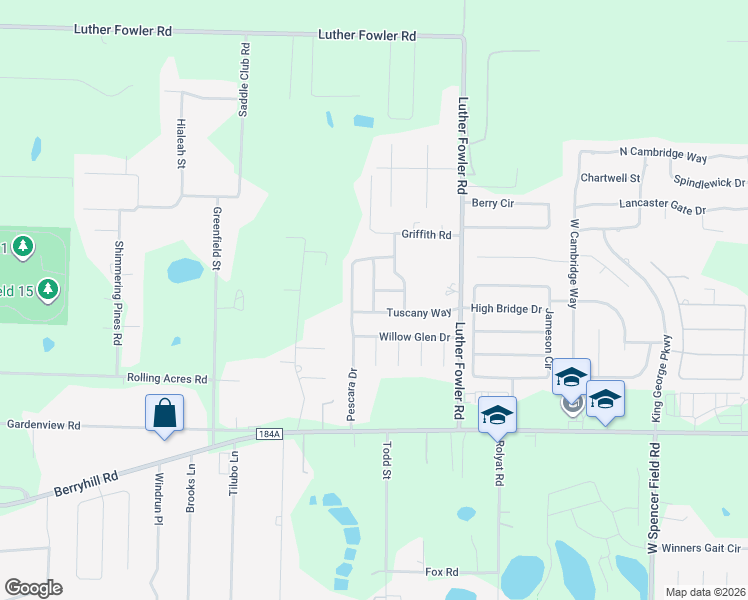 map of restaurants, bars, coffee shops, grocery stores, and more near 5927 Palermo Drive in Milton