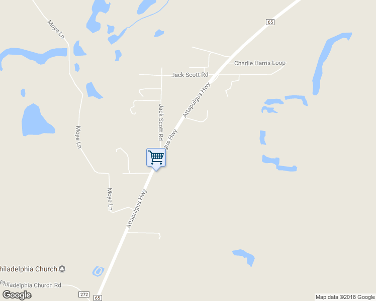 map of restaurants, bars, coffee shops, grocery stores, and more near 3904 Attapulgus Highway in Quincy