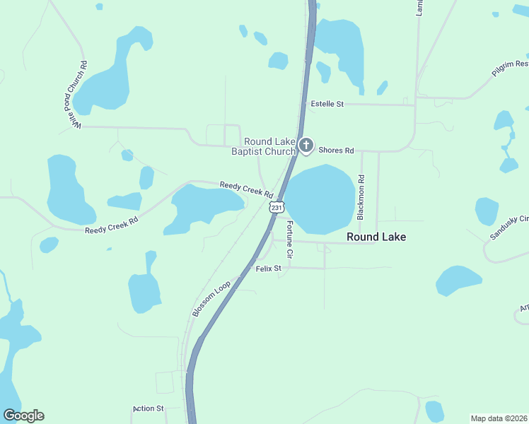 map of restaurants, bars, coffee shops, grocery stores, and more near 1191 U.S. 231 in Alford