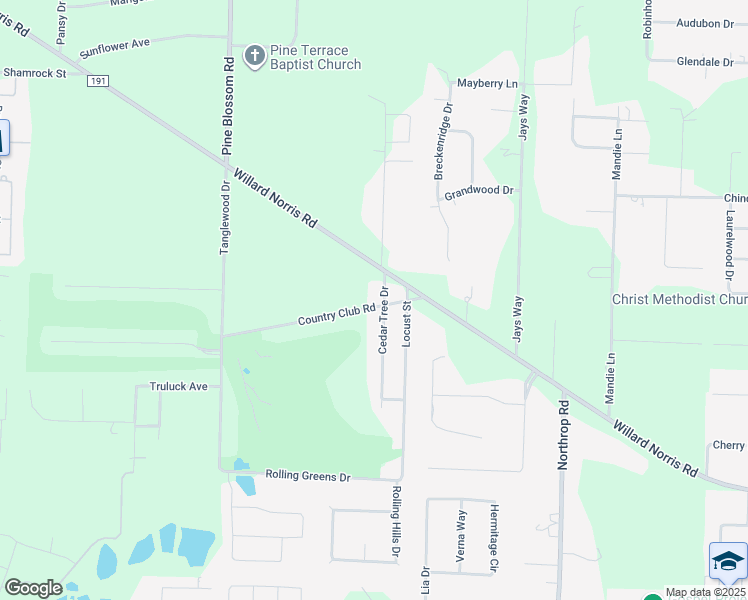 map of restaurants, bars, coffee shops, grocery stores, and more near 5950 Country Club Road in Milton