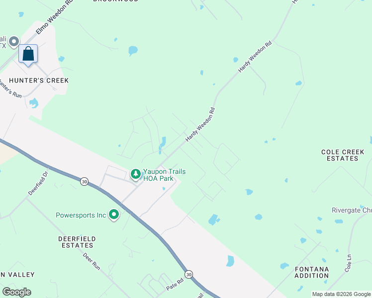 map of restaurants, bars, coffee shops, grocery stores, and more near 4750 Hardy Weedon Road in College Station