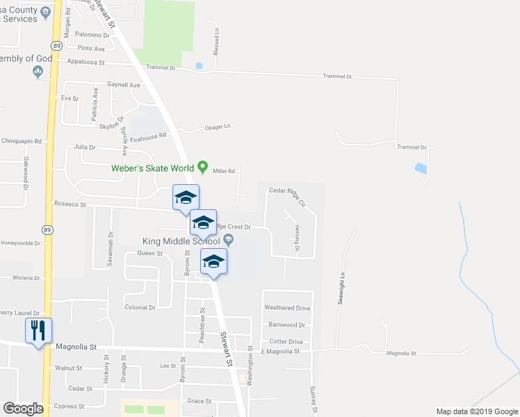 map of restaurants, bars, coffee shops, grocery stores, and more near 6943 Cedar Ridge Circle in Milton