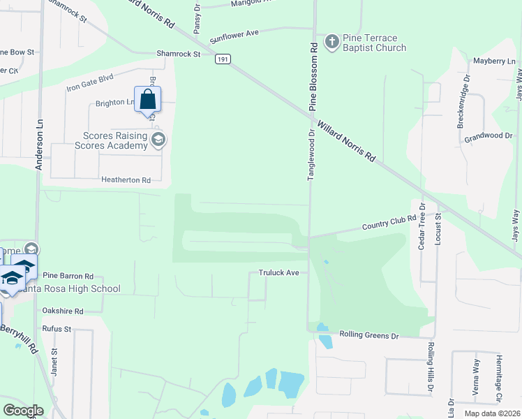map of restaurants, bars, coffee shops, grocery stores, and more near 5689 Nicklaus Lane in Milton