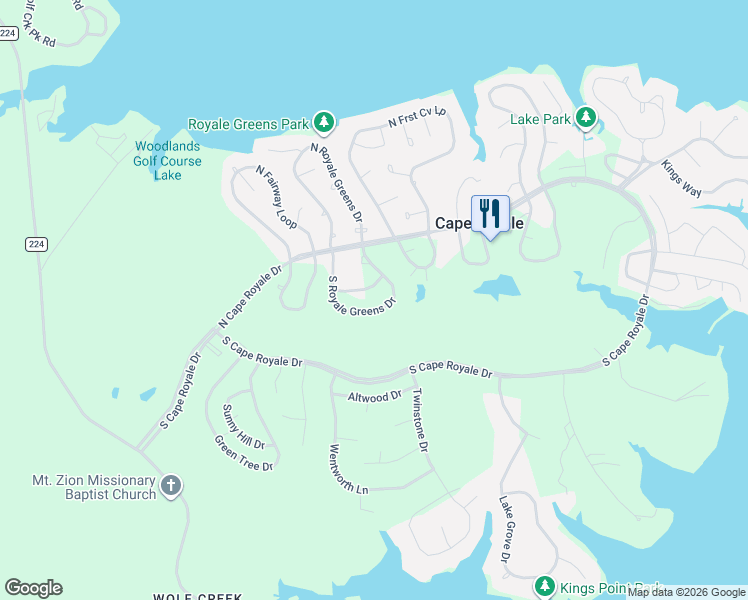 map of restaurants, bars, coffee shops, grocery stores, and more near 7 Cherry Hill Drive in Coldspring