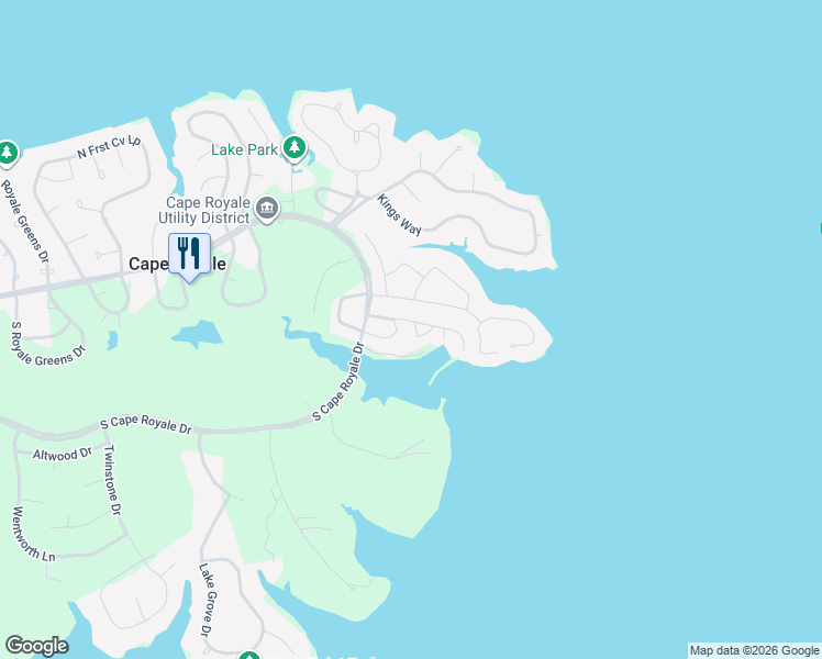 map of restaurants, bars, coffee shops, grocery stores, and more near 20 Harbour Row Circle in Coldspring