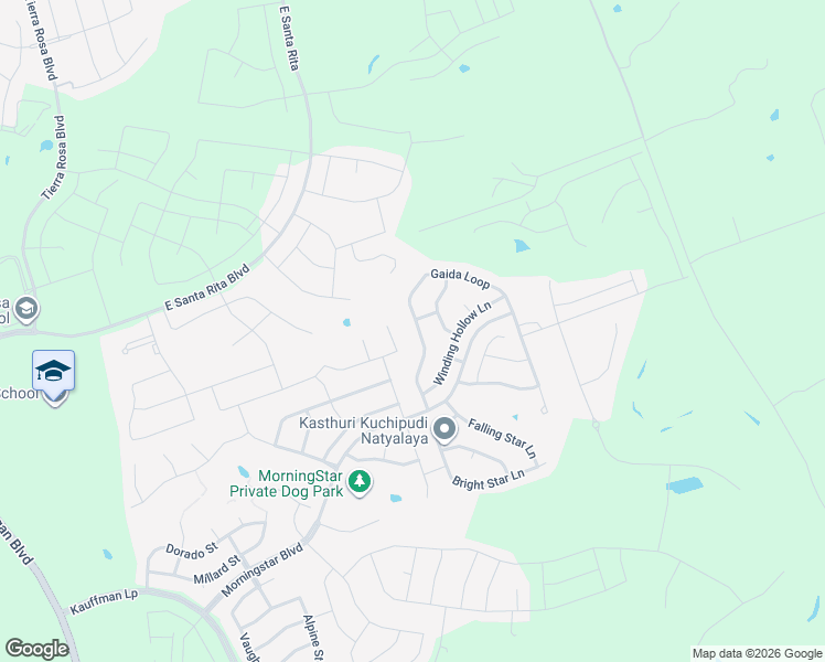 map of restaurants, bars, coffee shops, grocery stores, and more near 285 Gaida Loop in Georgetown