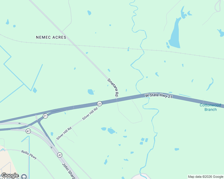 map of restaurants, bars, coffee shops, grocery stores, and more near 1839 Smetana Road in Bryan