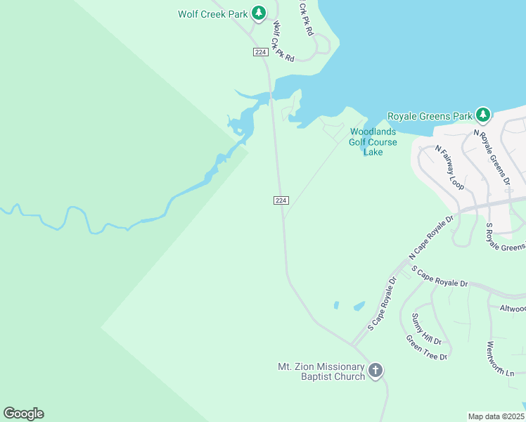 map of restaurants, bars, coffee shops, grocery stores, and more near 3610 Farm to Market Road 224 in Coldspring