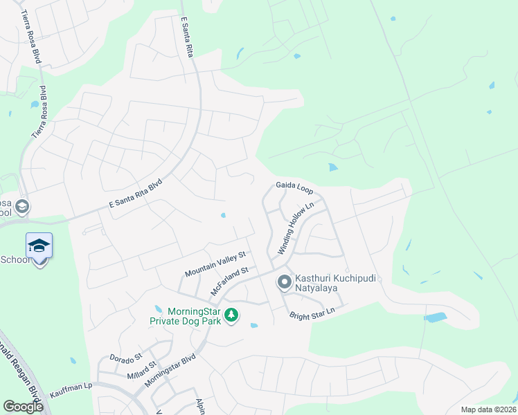map of restaurants, bars, coffee shops, grocery stores, and more near 336 Gaida Loop in Andice
