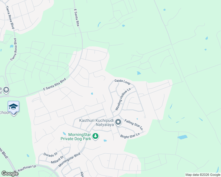 map of restaurants, bars, coffee shops, grocery stores, and more near 336 Gaida Loop in Andice