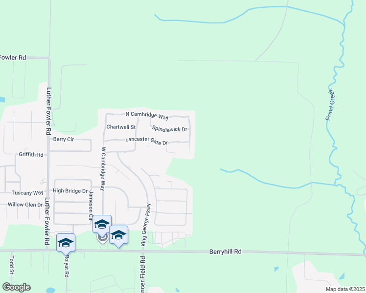 map of restaurants, bars, coffee shops, grocery stores, and more near 4275 Lancaster Gate Drive in Pace