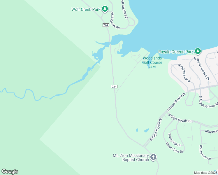 map of restaurants, bars, coffee shops, grocery stores, and more near 3610 Farm to Market Road 224 in Coldspring