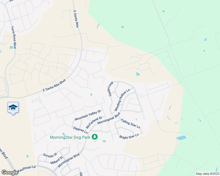 map of restaurants, bars, coffee shops, grocery stores, and more near 336 Gaida Loop in Andice