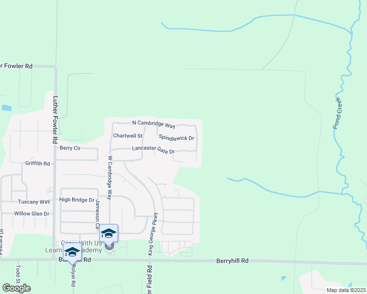 map of restaurants, bars, coffee shops, grocery stores, and more near 4260 Lancaster Gate Drive in Pace