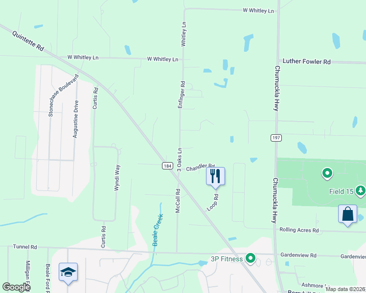 map of restaurants, bars, coffee shops, grocery stores, and more near 6020 Enfinger Road in Pace