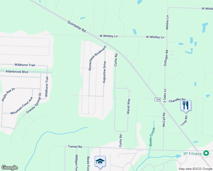 map of restaurants, bars, coffee shops, grocery stores, and more near 5982 Augustine Drive in Pace