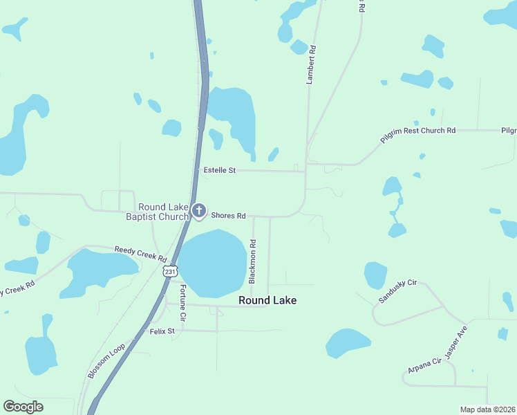 map of restaurants, bars, coffee shops, grocery stores, and more near 1215 Shores Road in Alford