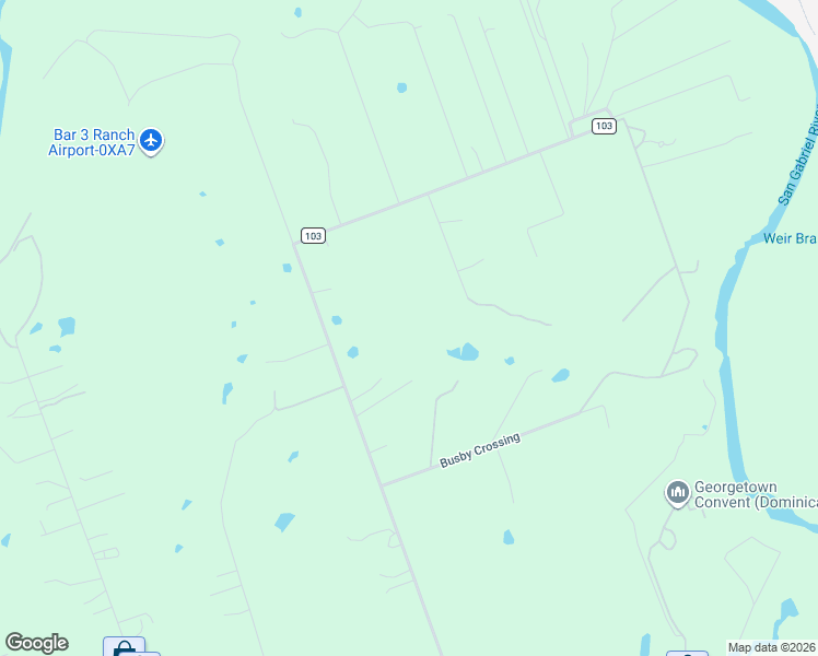 map of restaurants, bars, coffee shops, grocery stores, and more near 800 County Road 103 in Georgetown