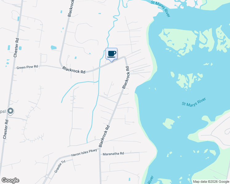 map of restaurants, bars, coffee shops, grocery stores, and more near 95988 Conner Lane in Yulee