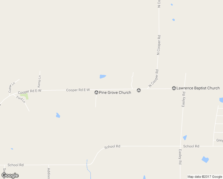 map of restaurants, bars, coffee shops, grocery stores, and more near Cooper Road E-W in Loranger