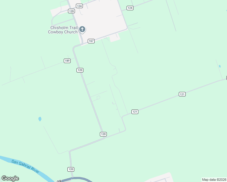map of restaurants, bars, coffee shops, grocery stores, and more near 345 County Road 121 in Georgetown
