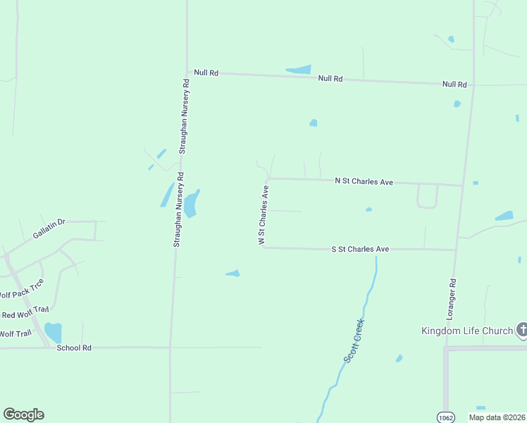 map of restaurants, bars, coffee shops, grocery stores, and more near 55334 West Saint Charles Avenue in Loranger