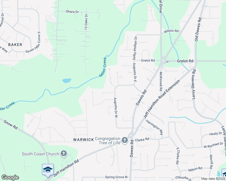 map of restaurants, bars, coffee shops, grocery stores, and more near 8839 Augusta Court in Mobile