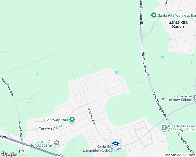 map of restaurants, bars, coffee shops, grocery stores, and more near 131 Ravello Street in Liberty Hill