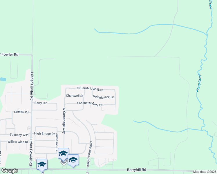 map of restaurants, bars, coffee shops, grocery stores, and more near 4250 North Cambridge Way in Pace