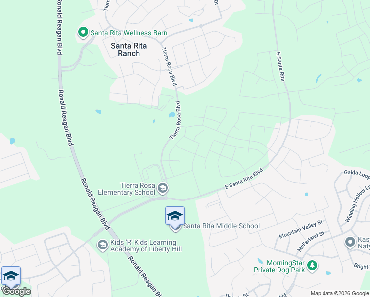 map of restaurants, bars, coffee shops, grocery stores, and more near Unnamed Road in Georgetown